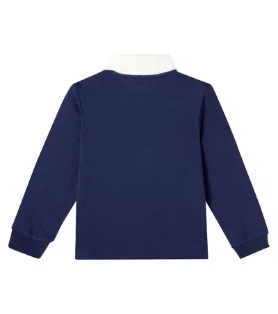 Vilebrequin Embroidered Cotton Polo Shirt In Blue