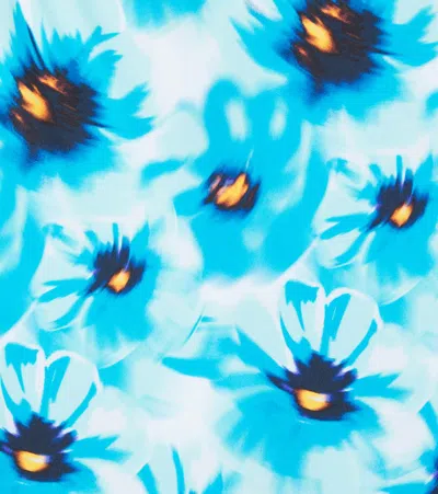 Vilebrequin Gazzette Printed Swimsuit In Blue