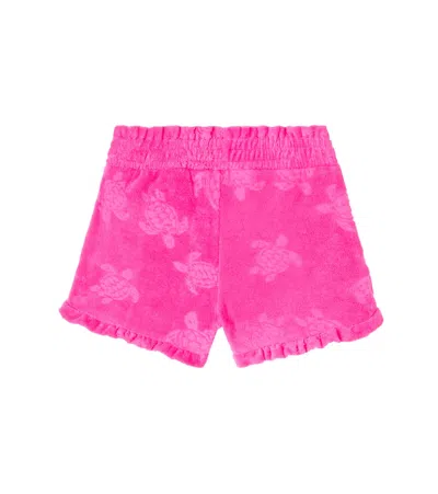 Vilebrequin Ginetty Jacquard Cotton Terry Shorts In Pink