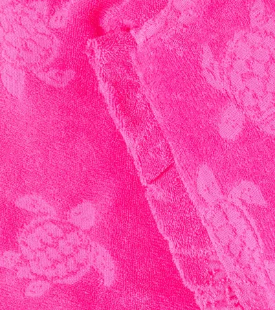 Vilebrequin Ginetty Jacquard Cotton Terry Shorts In Pink