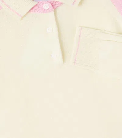 Bonpoint X Guest In Residence Lynsey Polo Sweater In Yellow