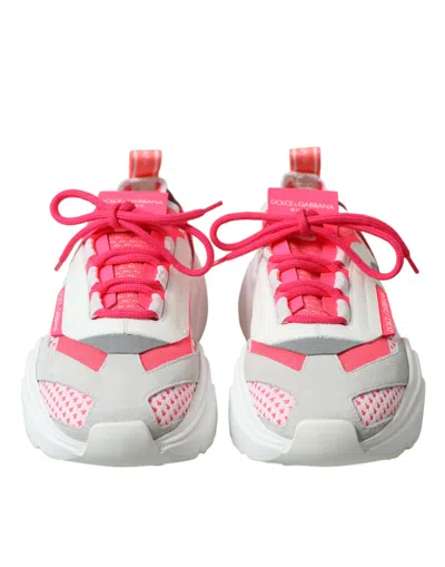 Dolce & Gabbana Multicolor Leather Daymaster Low Top Sneakers Women's Shoes In Multi