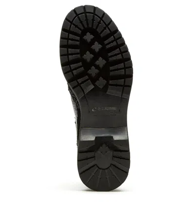 La Canadienne Hansel Brogue Crinkle Leather Chelsea Booties In Animal Print