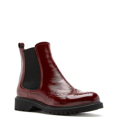 La Canadienne Hansel Brogue Crinkle Leather Chelsea Booties In Animal Print