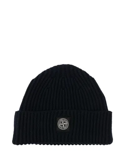 Stone Island Junior Caps Black In Black