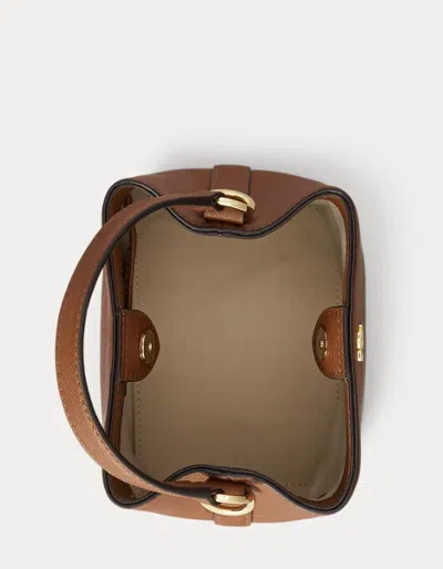 Ralph Lauren Reese Sm Bkt Bucket Bag Small In Brown