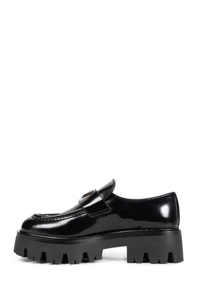 Prada Modern Loafers With Chunky Sole Design In Black