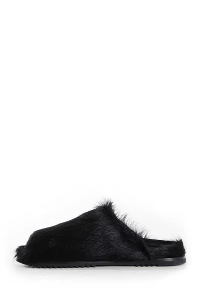 Rick Owens Mules In Black