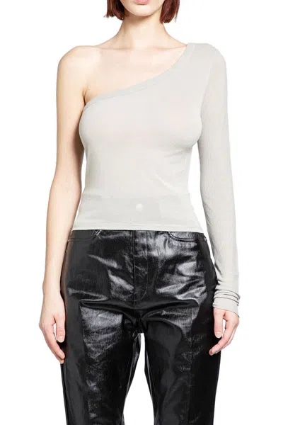 Rick Owens Concordians Ziggy T In Viscose Silk Jersey In Gray