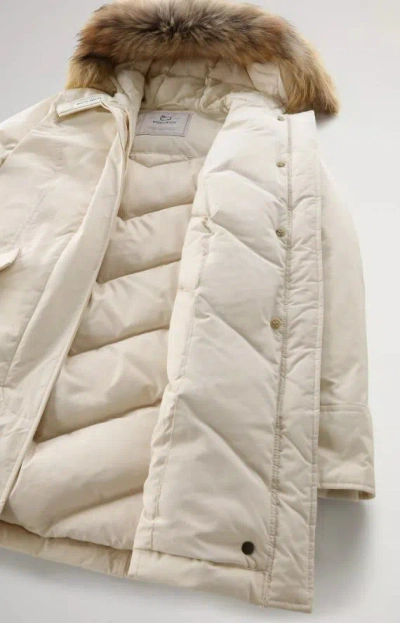 Woolrich Luxury Arctic Raccoon Parka In Neutral