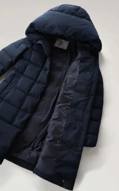 Woolrich Coats In Blue