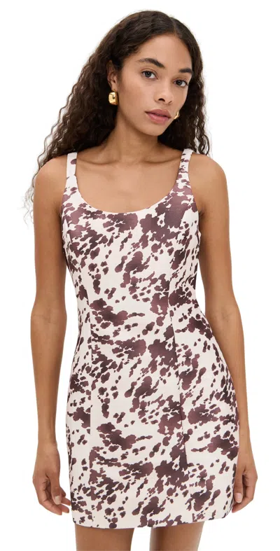 The Wolf Gang La Vaca Mini Dress Mottle In Multi