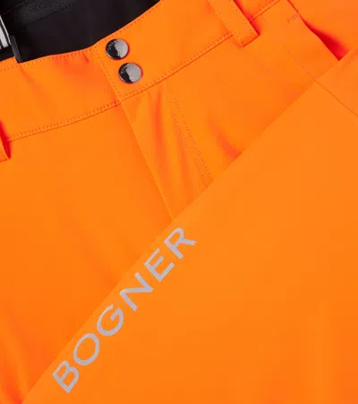 Bogner Yuki Logo Ski Salopettes In Orange
