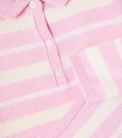 Bonpoint X Guest In Residence Baby Lelo Polo Sweater And Pants Set In Pink