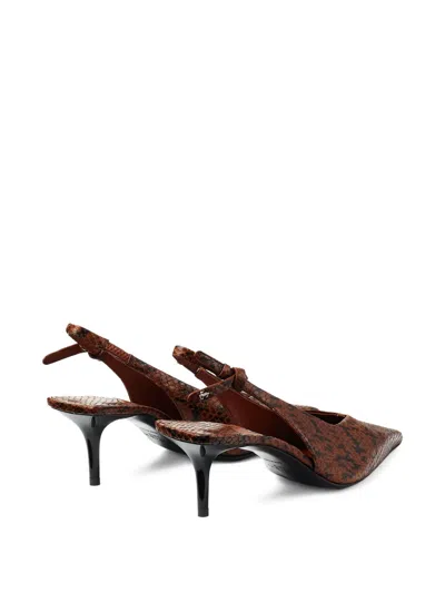 Jimmy Choo Camie Slingback-pumps Mit Schlangenleder-effekt 60mm In Multi