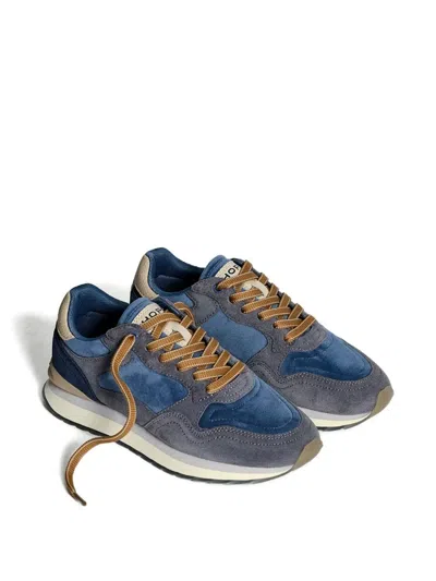 Hoff Panelled Lace-up Sneakers In Blue