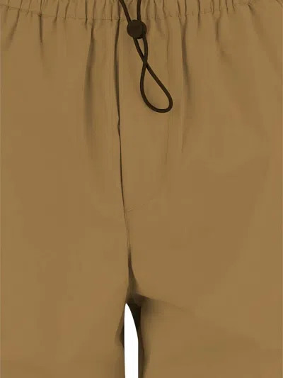 Autry Nylon Jogging Pants With Drawstring In Brown