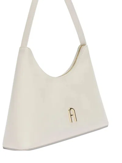 Furla Small Structured Shoulder Bag In White