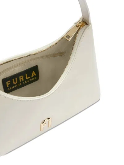 Furla Small Structured Shoulder Bag In White