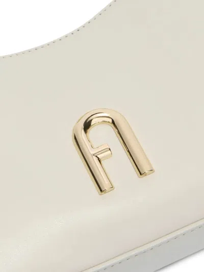 Furla Small Structured Shoulder Bag In White