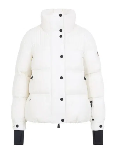 Moncler Anglin Padded Jacket With Logo-patch In White