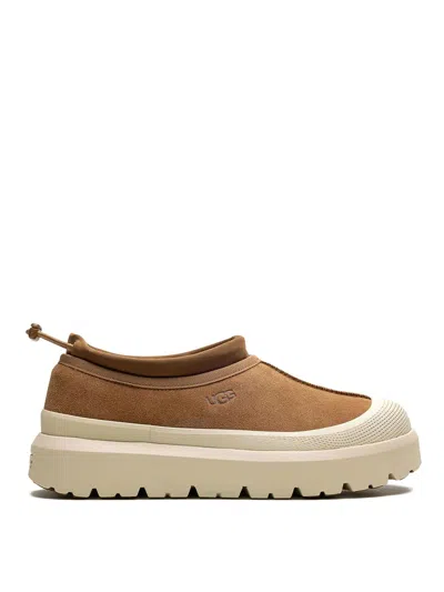 Ugg Biscuit Suede And Rubber Tasman Weather Hybrid Slip Ons In Multi