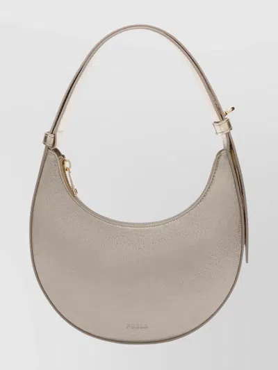 Furla Mini Shoulder Bag Adjustable Strap In Neutral