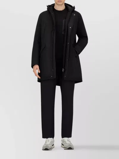 Herno Hooded Parka Down Jacket Clothing In Black