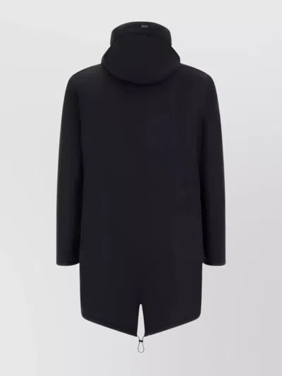 Herno Hooded Parka Down Jacket Clothing In Black