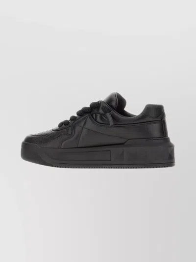 Valentino Garavani One Stud Xl Leather Low-top Sneakers In Black