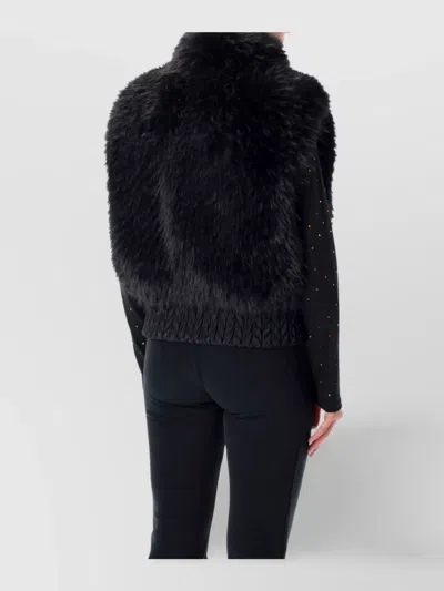 Goldbergh Dahlia Reversible Faux Fur Bodywarmer In Black