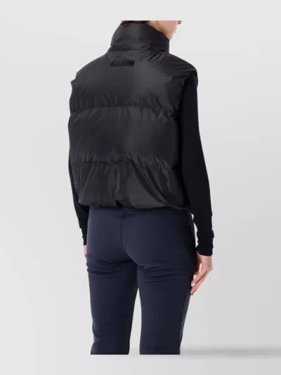 Goldbergh High Collar Padded Sleeveless Jacket In Black