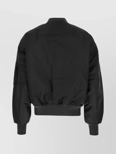 Entire Studios Bomber Jacket With Diamond-quilted Interior And Utility Pockets In Black