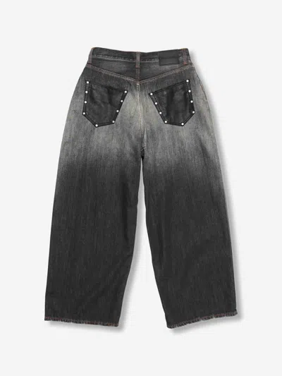 Acne Studios Baggy Wide Jeans In Black