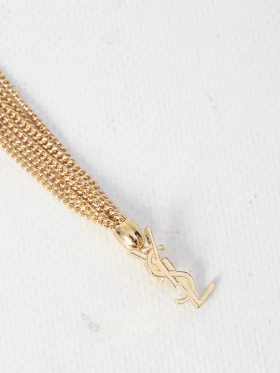 Saint Laurent Chain Bracelet With Cassandre In Gold