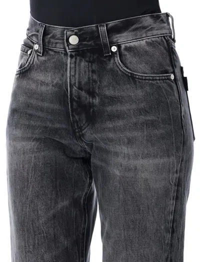 Haikure Flora Rigid High-rise Flared Jeans In Black