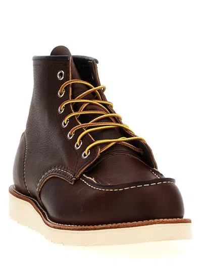 Red Wing Shoes 08138 Moc Lace-up Leather Boots In Brown