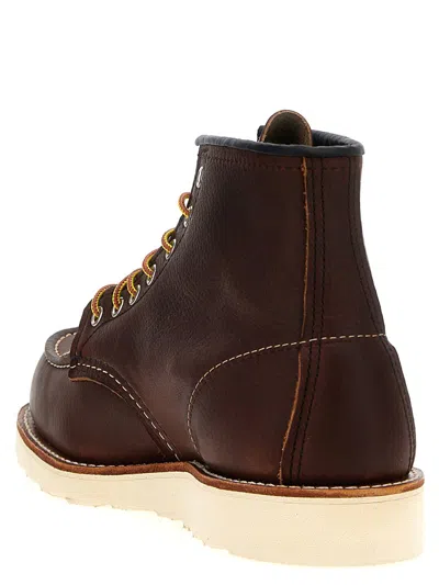 Red Wing Shoes 08138 Moc Lace-up Leather Boots In Brown