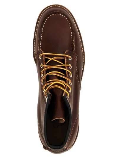 Red Wing Shoes 08138 Moc Lace-up Leather Boots In Brown