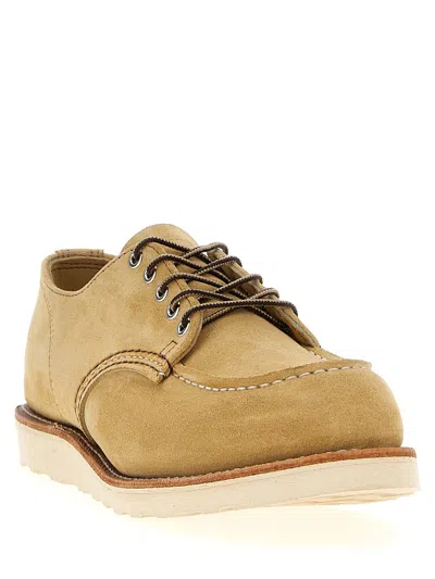 Red Wing Shoes Lace Up Oxford Shoes With Contrast Stitching In Brown