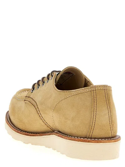 Red Wing Shoes Lace Up Oxford Shoes With Contrast Stitching In Brown