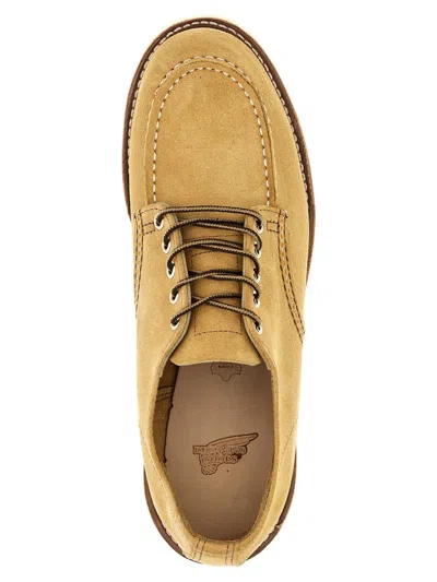 Red Wing Shoes Lace Up Oxford Shoes With Contrast Stitching In Brown