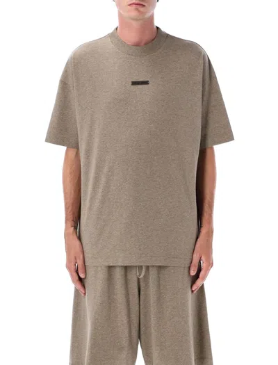 Fear Of God Essential Classic T-shirt In Brown