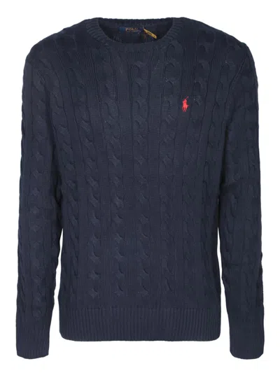 Polo Ralph Lauren Lscablecnpp-long Sleeve-pullover In Blue