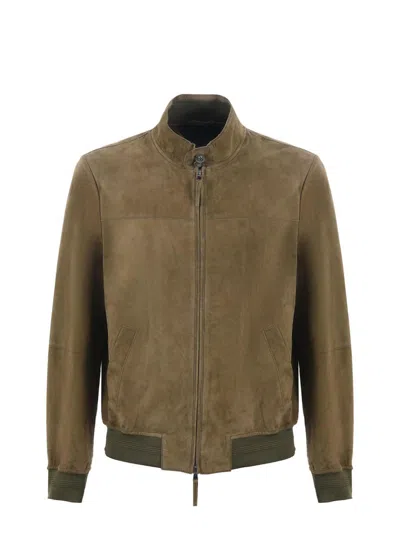 The Jack Leathers Coats In Green