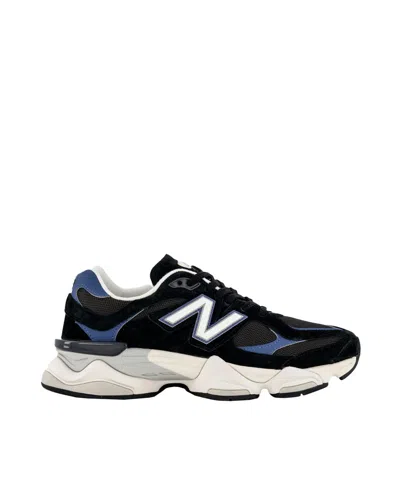 New Balance Suede And Mesh 9060 Sneaker Design In Black