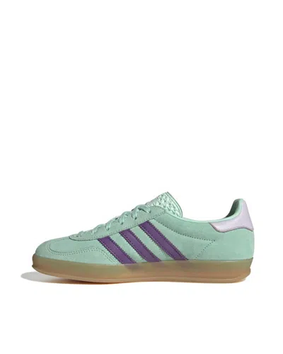 Adidas Originals Sneaker Gazelle Indoor Clear Mint/active Purple/ice Lavender In Green