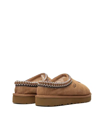 Ugg Chestnut Brown Suede Leather Tasman Ii Slippers In Brown