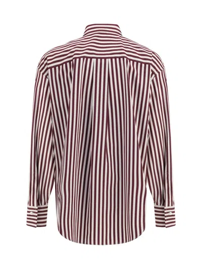 Brunello Cucinelli Shirts In Burgundy