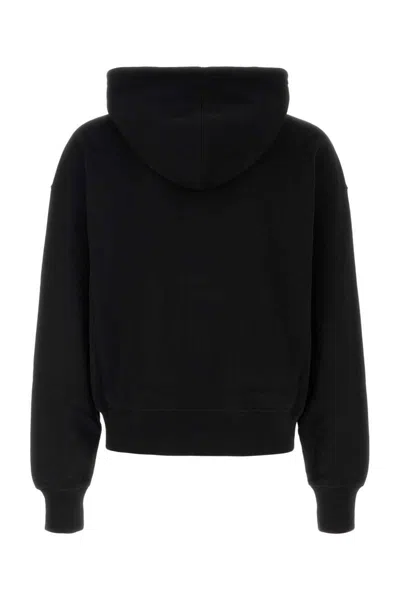 Alexander Mcqueen Black Cotton Sweatshirt In Black